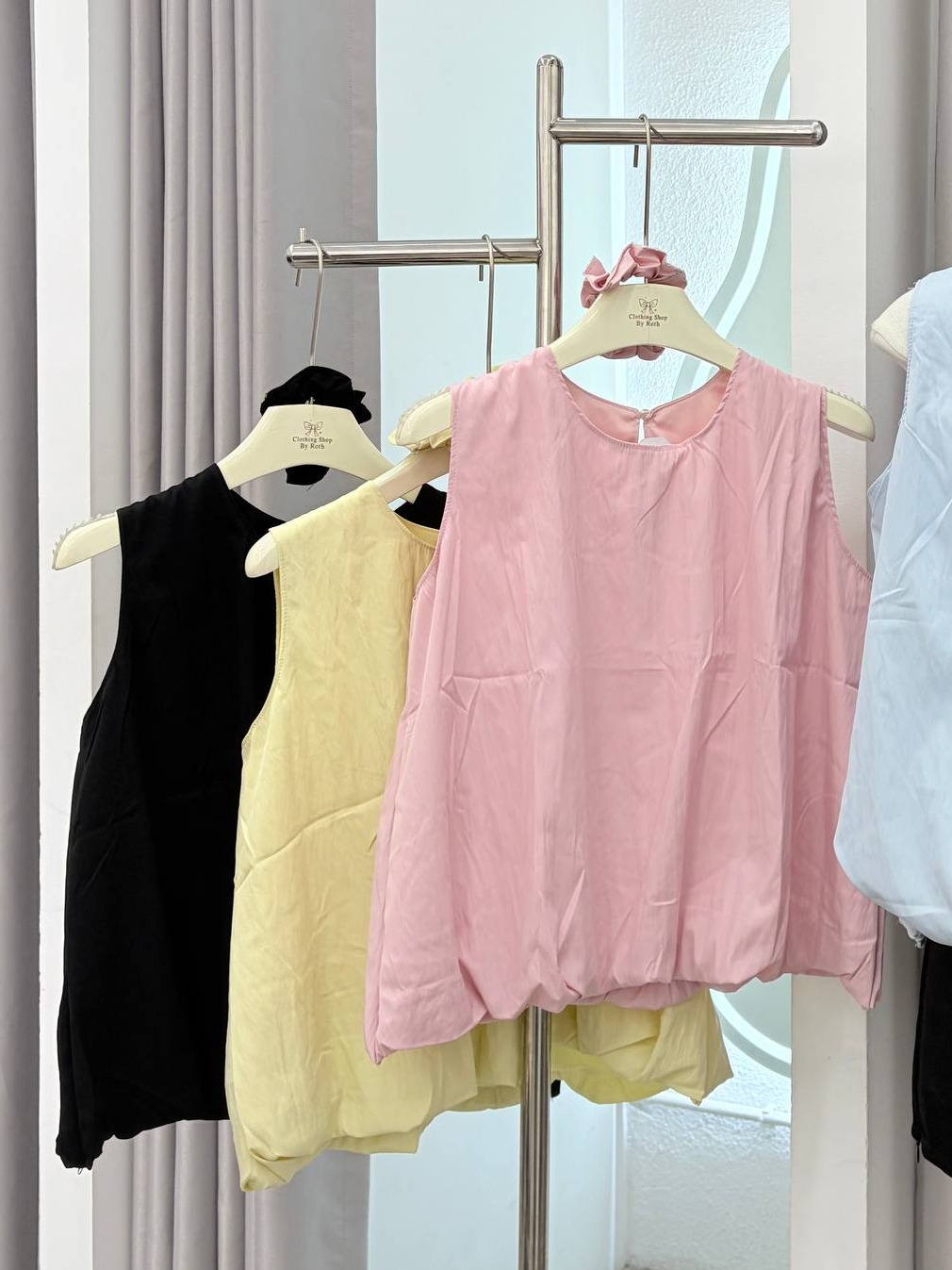 Bubble-Hem Tank Top