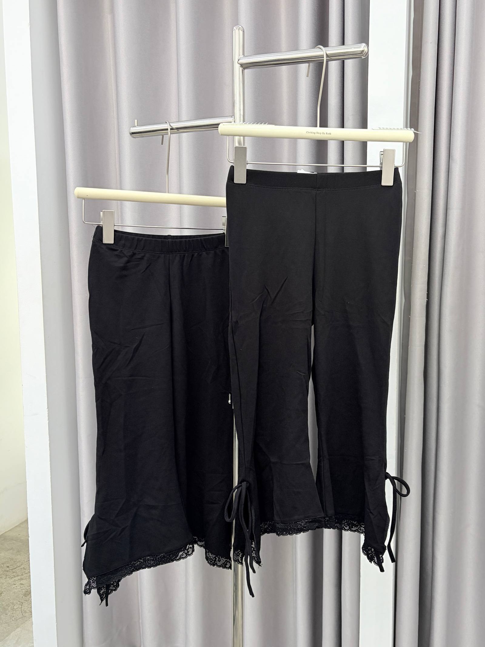 Side-tie capri pant