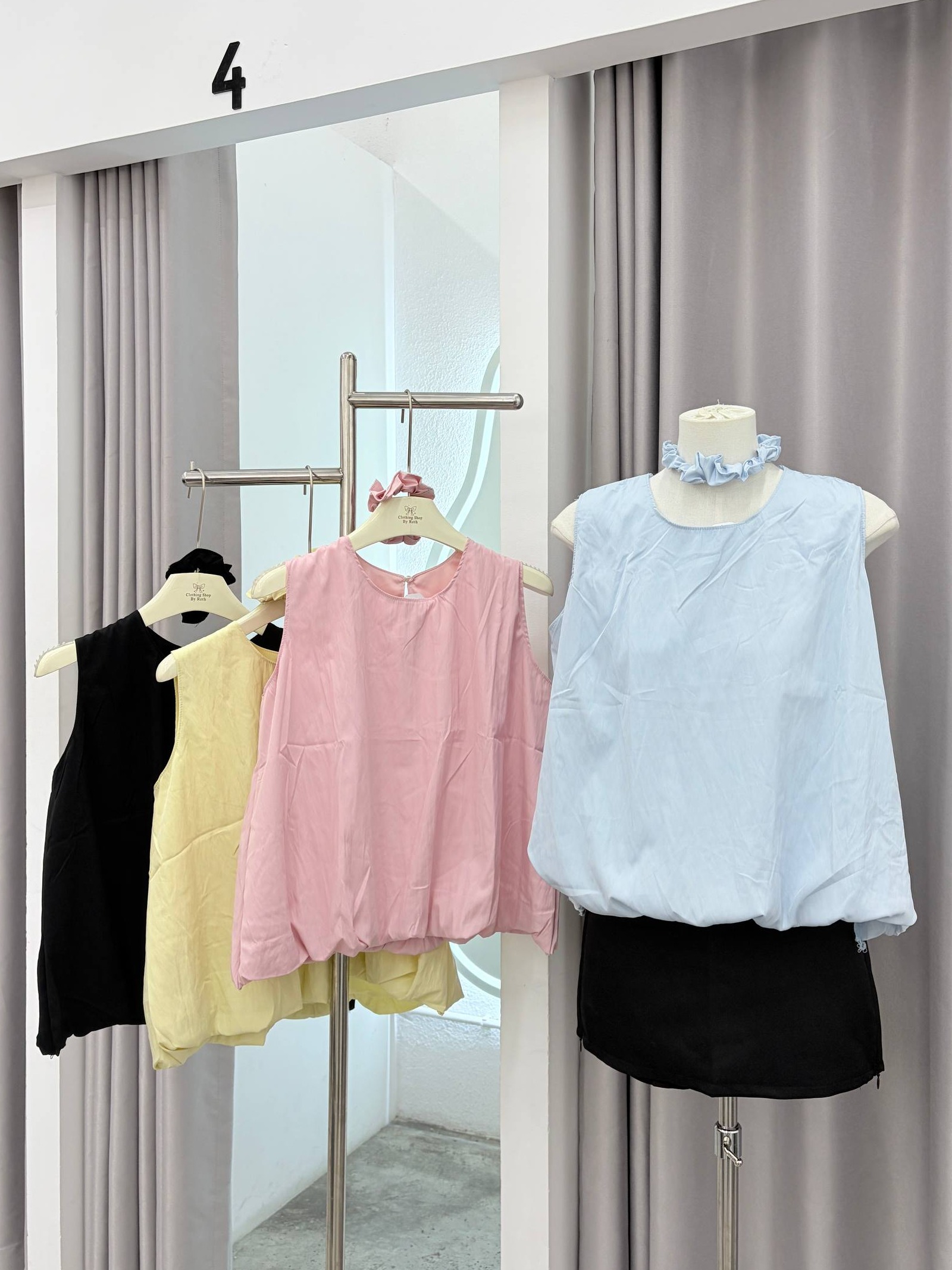 Bubble-Hem Tank Top