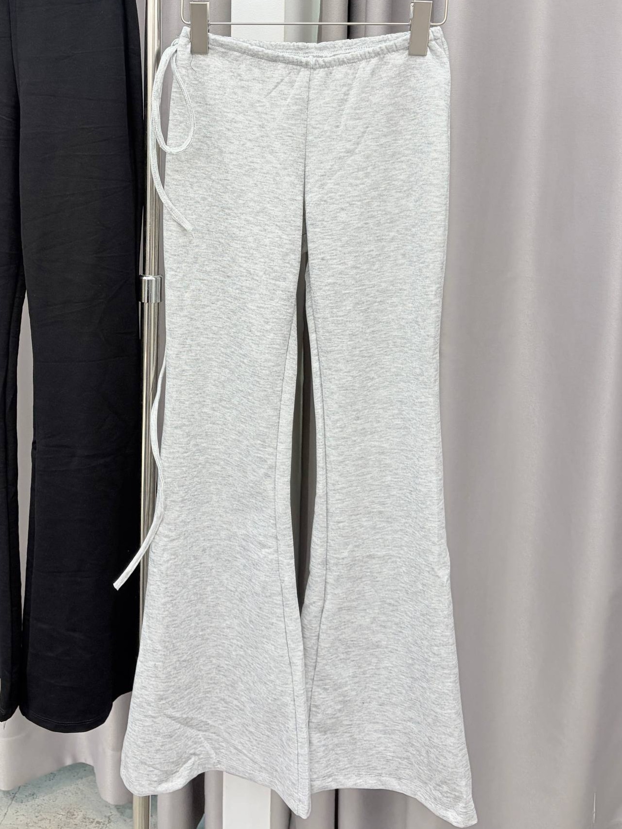 side-tie flare sweatpants