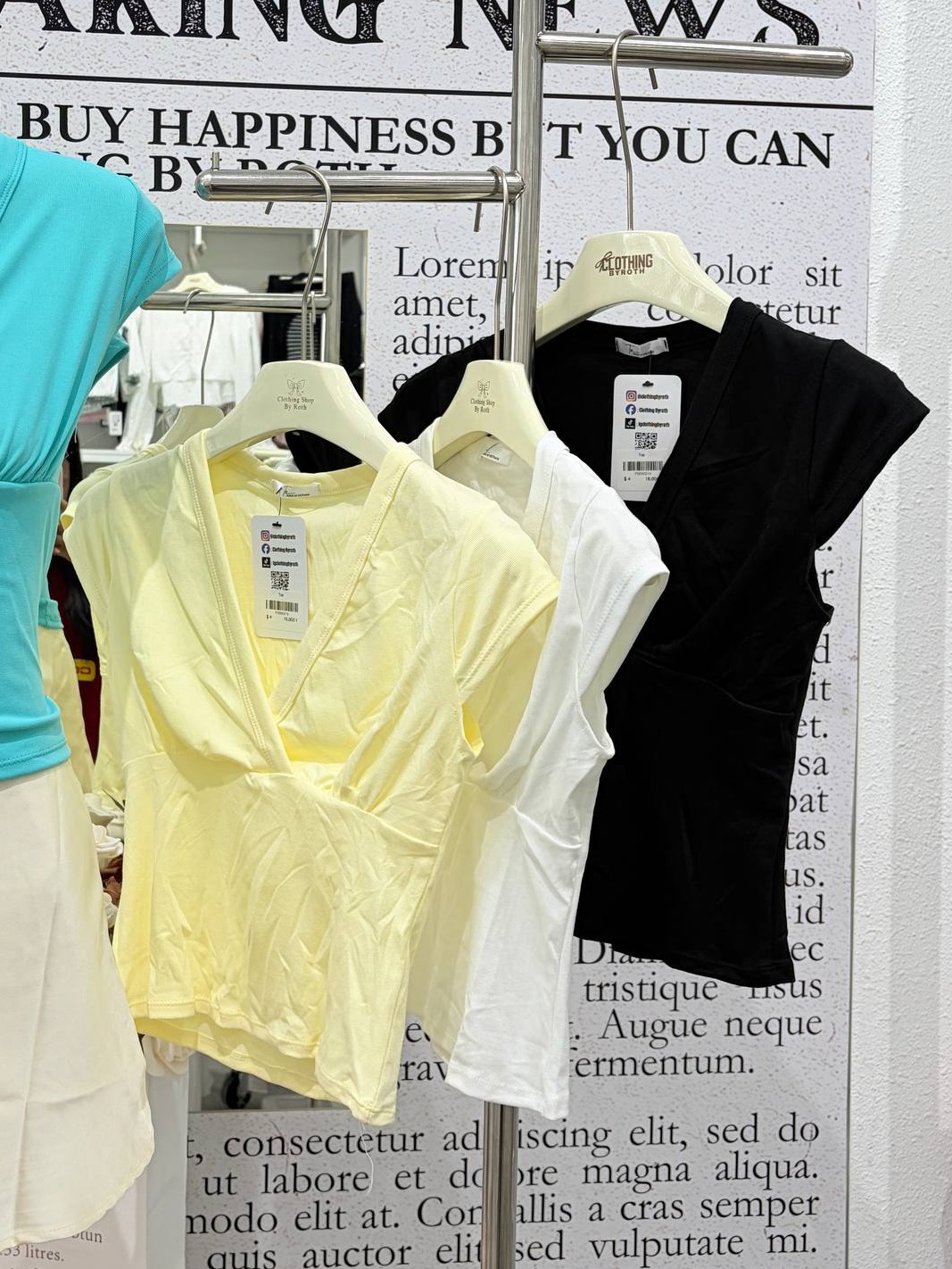 Surplice cross-front cap-sleeve top
