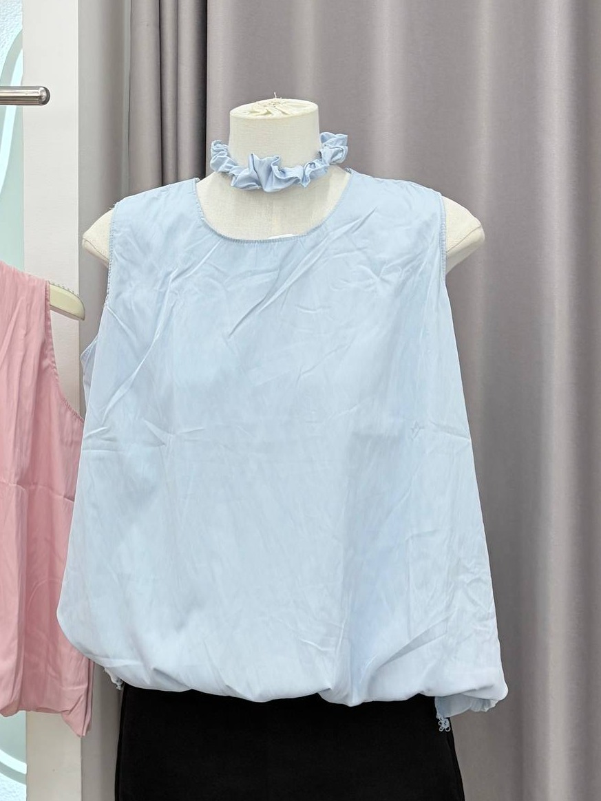 Bubble-Hem Tank Top