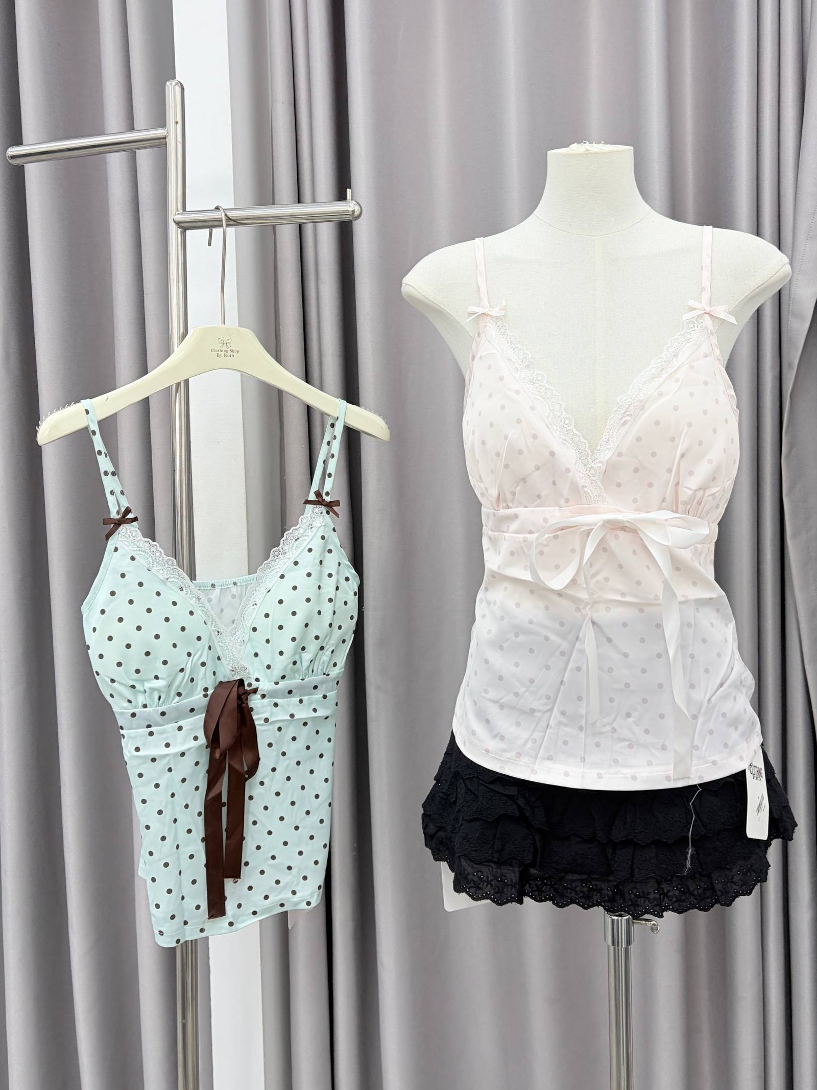 Polka dot tank top