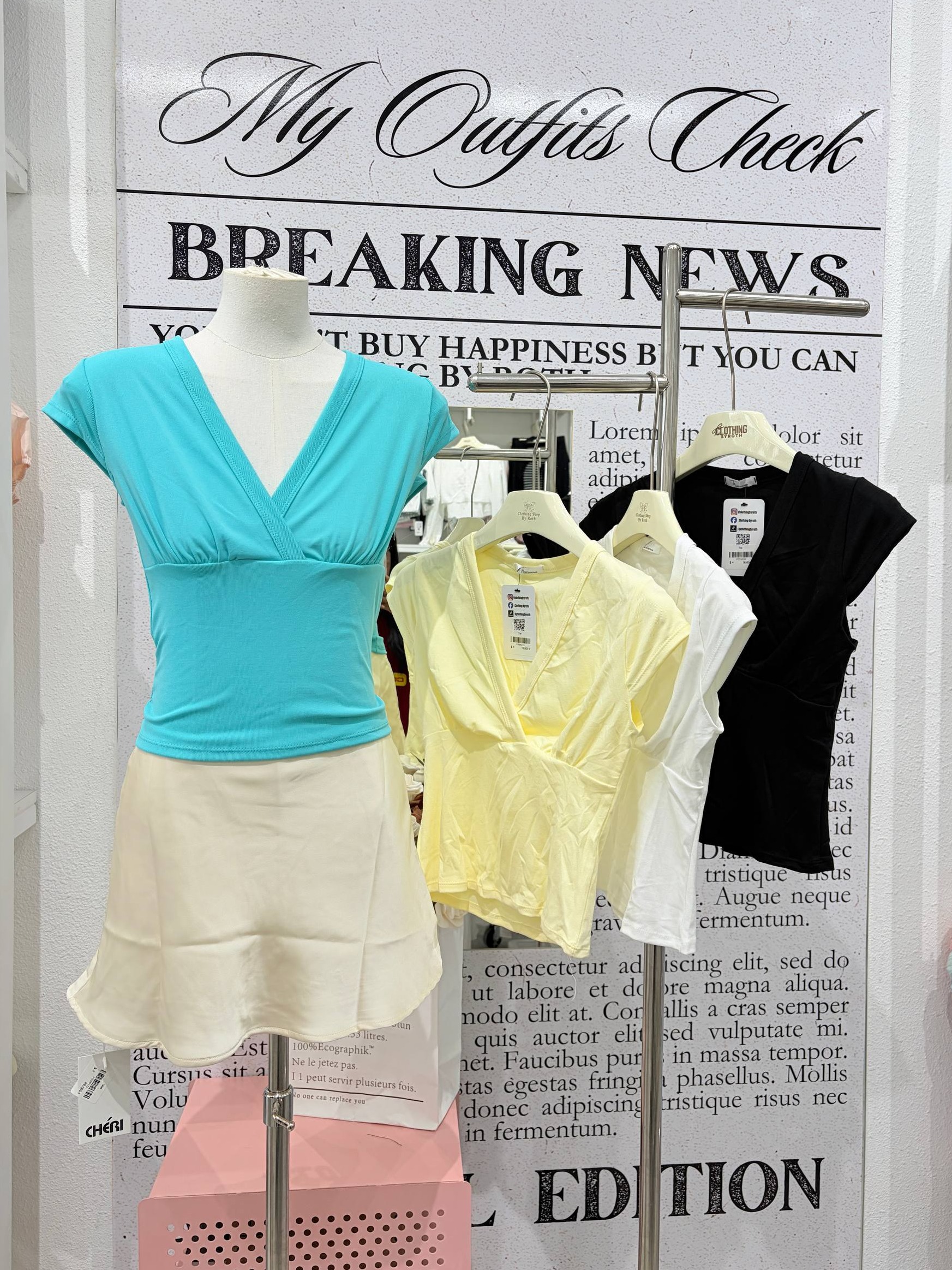 Surplice cross-front cap-sleeve top